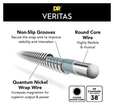 E-guitar strings DR Strings VTE-11 E-guitar strings - 5