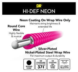 Cordas para baixo DR Strings NPB-45 Cordas para baixo - 4