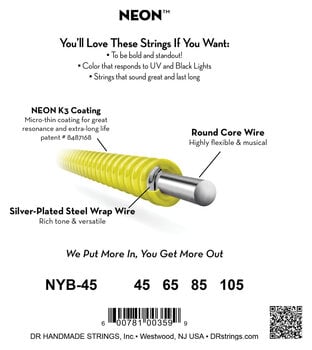 Struny pro baskytaru DR Strings NYB-45 Struny pro baskytaru - 4