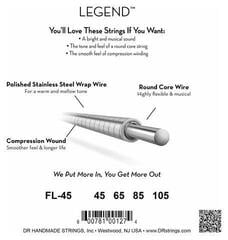 Струни за бас китара DR Strings Legend FL-45 Струни за бас китара - 3