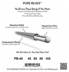 Cordas para baixo DR Strings PB-45 Cordas para baixo - 3