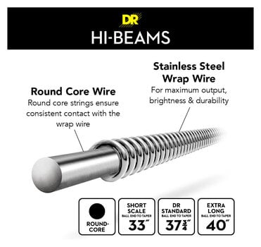 Bass guitar strings DR Strings LMR-45 Bass guitar strings - 5