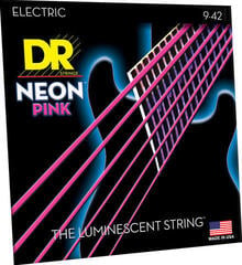 Cordas para guitarra elétrica Mi DR Strings NPE-9 Neon Cordas para guitarra elétrica Mi - 2