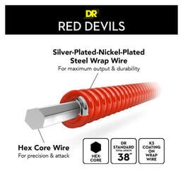 E-guitar strings DR Strings RDE-9 E-guitar strings - 4
