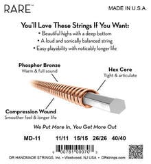 Cordas para bandolim DR Strings MD-11 Cordas para bandolim - 3