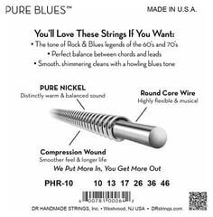 Struny pre elektrickú gitaru DR Strings PHR 10 Pure Blues Nickel Medium Electric Guitar Strings Struny pre elektrickú gitaru - 3