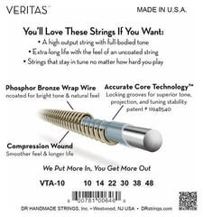 Gitaros stygos DR Strings VTA-10 Veritas Gitaros stygos - 3