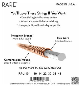 Struny pro akustickou kytaru DR Strings RPL-10 Rare Struny pro akustickou kytaru - 4