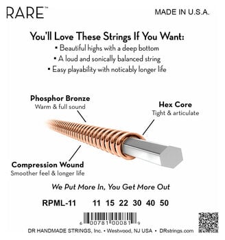 Struny pro akustickou kytaru DR Strings RPML-11 Rare Struny pro akustickou kytaru - 4