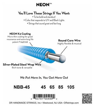 Žice za bas gitaru DR Strings NBB-45 Žice za bas gitaru - 4