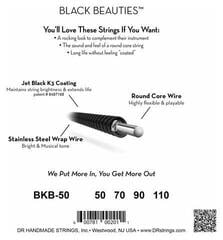 Cordas para baixo DR Strings BKB-50 Cordas para baixo - 3