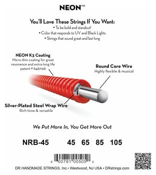 Struny pro baskytaru DR Strings NRB-45 Struny pro baskytaru - 4