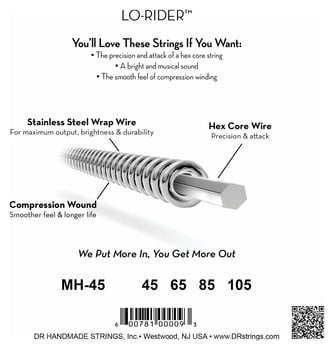 Struny pro baskytaru DR Strings MH-45 Struny pro baskytaru - 4