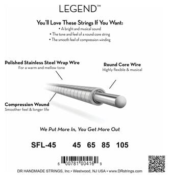 Struny pro baskytaru DR Strings SFL-45 Struny pro baskytaru - 4