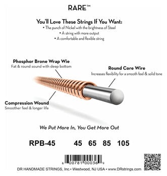 Struny pro akustickou baskytaru DR Strings RPB-45 Struny pro akustickou baskytaru - 4