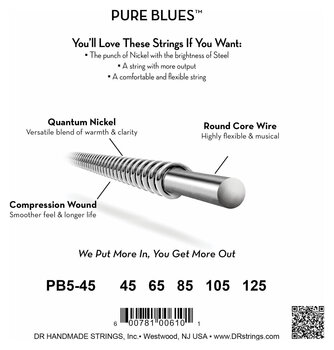 Struny pro 5-strunnou baskytaru DR Strings PB5-45 Struny pro 5-strunnou baskytaru - 4