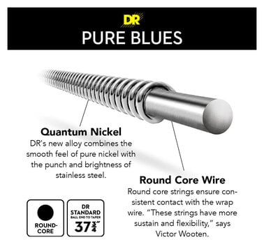Struny pro 5-strunnou baskytaru DR Strings PB5-45 Struny pro 5-strunnou baskytaru - 5