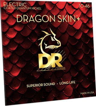 Struny pro elektrickou kytaru DR Strings Dragon Skin+ Coated Medium 10-46 Struny pro elektrickou kytaru - 3