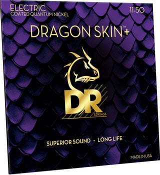 Struny pro elektrickou kytaru DR Strings Dragon Skin+ Coated Heavy 11-50 Struny pro elektrickou kytaru - 3
