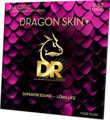 E-guitar strings DR Strings Dragon Skin+ Coated 7 string Light 9-52 E-guitar strings - 1