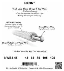 Strenge til basguitar DR Strings NWB5-45 Strenge til basguitar - 3