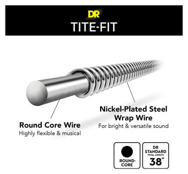 Cordas para guitarra elétrica Mi DR Strings JH-10 Cordas para guitarra elétrica Mi - 5