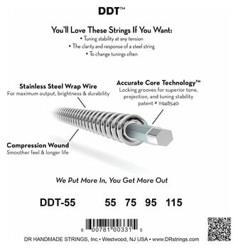 Struny pro baskytaru DR Strings DDT-55 Struny pro baskytaru - 4