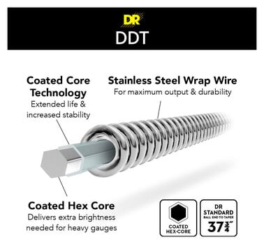 Struny pro baskytaru DR Strings DDT-55 Struny pro baskytaru - 5