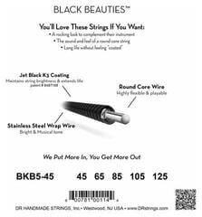 Set de 5 corzi pentru bas DR Strings BKB5-45 Set de 5 corzi pentru bas - 3