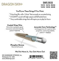 Žice za akustičnu gitaru DR Strings Dragon Skin+ Coated Phosphor Bronze 12-String Light Žice za akustičnu gitaru - 3