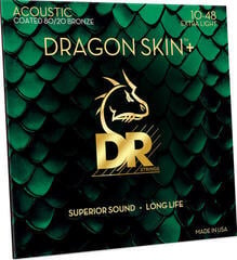 Gitaros stygos DR Strings Dragon Skin+ Coated 80/20 Extra Light Gitaros stygos - 2