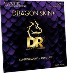 Guitarstrenge DR Strings Dragon Skin+ Coated 80/20 Custom Light Guitarstrenge - 2