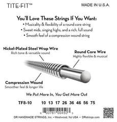 E-guitar strings DR Strings Tite-Fit TF8-10 E-guitar strings - 3