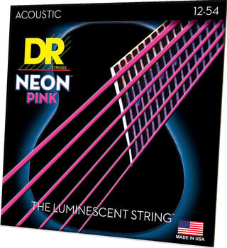 Strune za akustično kitaro DR Strings NPA-12 HiDef Neon Strune za akustično kitaro - 2