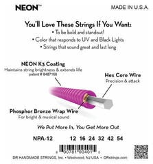 Guitar strings DR Strings NPA-12 HiDef Neon Guitar strings - 3