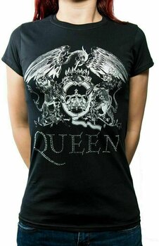 T-Shirt Queen T-Shirt Logo (Diamante) Black S - 2
