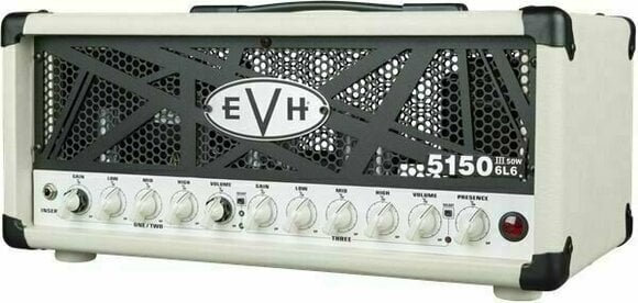 Ampli guitare à lampes EVH 5150III 50W 6L6 Head IV Ivory - 4