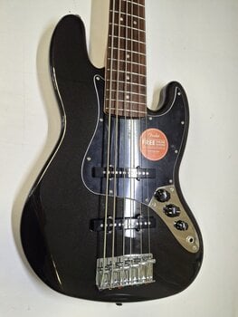 6-strenget basguitar Fender Squier Affinity Series Jazz Bass VI LRL Black Metallic 6-strenget basguitar (Så godt som nyt) - 2