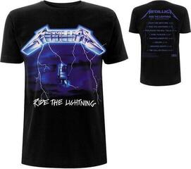 Paita Metallica Ride The Lightning Tracks Unisex Black - 1