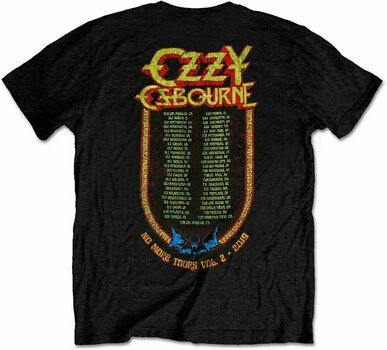 T-Shirt Ozzy Osbourne T-Shirt Bat Circle Collectors Item Black L - 2