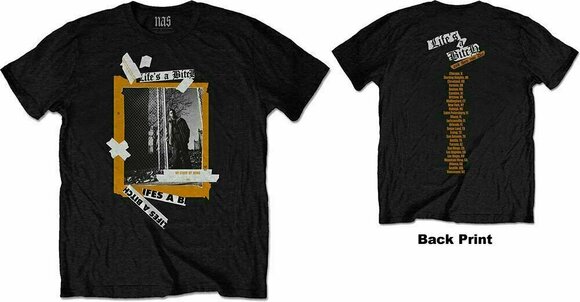 T-Shirt Nas T-Shirt Life's a Bitch Black L - 2