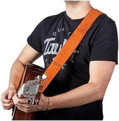 Textile guitar strap Taylor Suede Strap Honey Textile guitar strap - 6