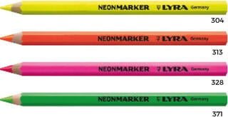 Evidenziatore Lyra Neonmarker Lacquered Evidenziatore Neon 4 pezzi - 1
