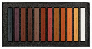 Pastel suave Lyra Polycrayons Juego de pasteles carré Browns 12 uds. - 1