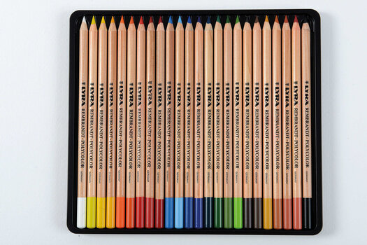Krāsu zīmulis Lyra Rembrandt Polycolor Metal Box Spalvotų pieštukų rinkinys Mix 24 gab. - 2