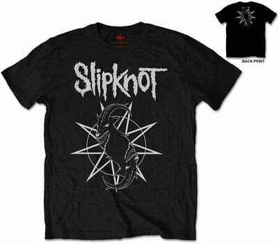 T-Shirt Slipknot T-Shirt Goat Star Logo Black S - 2