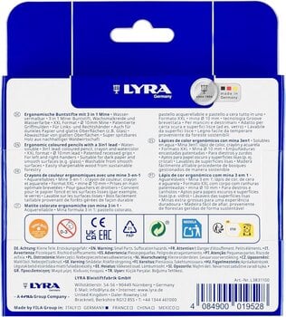 Кольоровий олівець Lyra Groove TripleOne Ergonomic Triangular 3-In-1 Набір кольорових олівців Colors 10 Шт. - 2