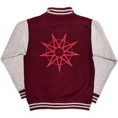 Chaqueta Slipknot 9 Point Star (Back Print) Maroon Red & Grey - 1