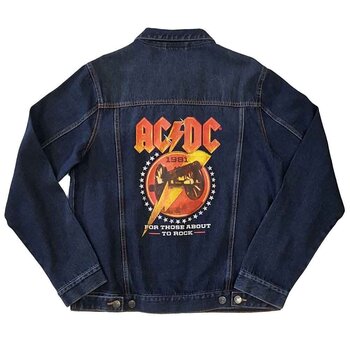 Jacket AC/DC Jacket About To Rock (Back Print) Denim Blue S - 2