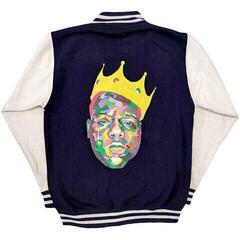 Jacket Notorious B.I.G. Jacket Crown (Back Print) Navy Blue & White XL - 1